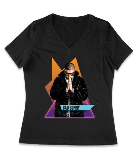 Bad-Bunny Graphic T-Shirt - Stylish Urban Music Tee for Latin Trap Fans Women Jersey V-Neck – Viva Party