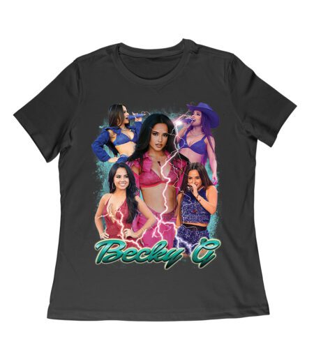 Becky-G Five Pose Collage T-Shirt - Iconic Style Moments for True Fans Women Relaxed – Viva Party