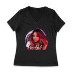 Becky-G Signature Pose T-Shirt - Bold Latin Music Vibe for True Fans Women Jersey V-Neck – Viva Party