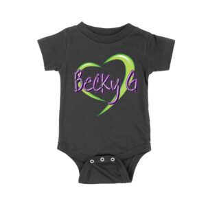 Becky-G in Heart Design T-Shirt - Stylish Tribute to Latin Pop Icon Unisex Baby Jersey – Viva Party