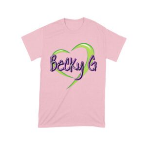 Becky-G in Heart Design T-Shirt