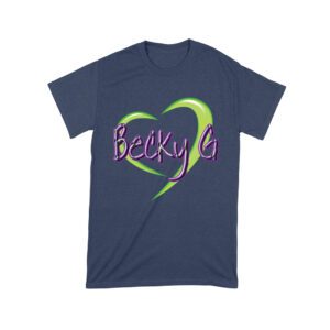 Becky-G in Heart Design T-Shirt