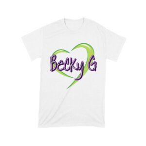 Becky-G in Heart Design T-Shirt
