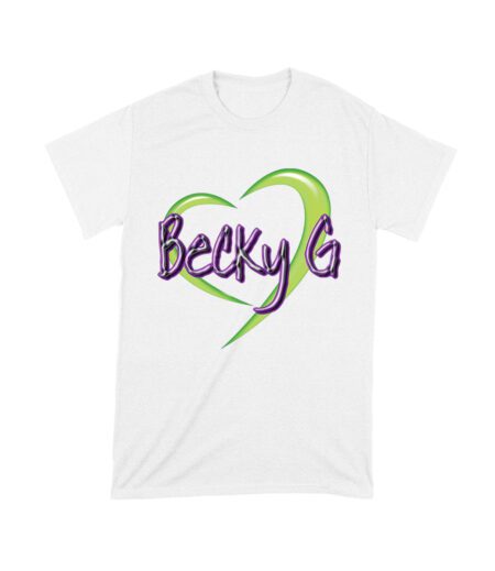 Becky-G in Heart Design T-Shirt