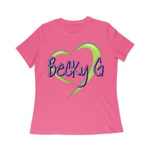 Becky-G in Heart Design T-Shirt