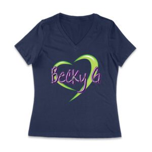 Becky-G in Heart Design T-Shirt