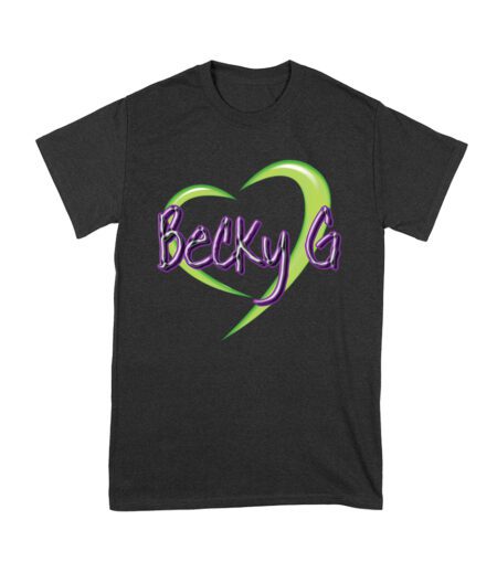 Becky-G in Heart Design T-Shirt - Stylish Tribute to Latin Pop Icon Unisex Youth – Viva Party
