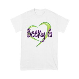 Becky-G in Heart Design T-Shirt