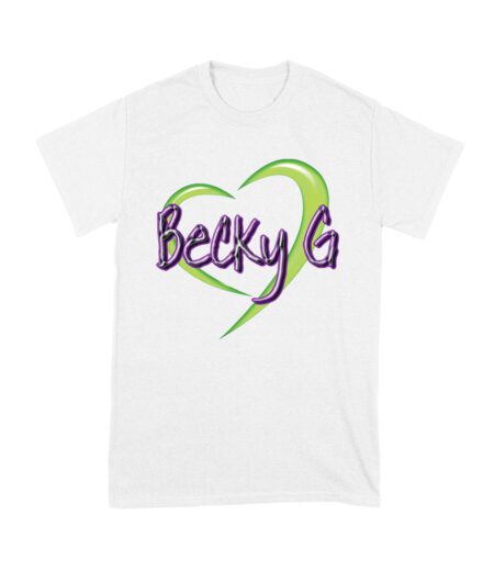 Becky-G in Heart Design T-Shirt