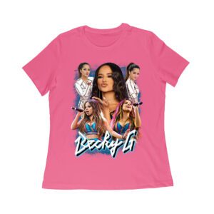 Becky-G 5 Pose Collage T-Shirt ? Iconic Latin Pop Style for Music Fans Women Relaxed