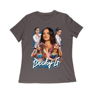 Becky-G 5 Pose Collage T-Shirt ? Iconic Latin Pop Style for Music Fans Women Relaxed
