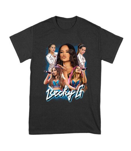Becky-G 5 Pose Collage T-Shirt ? Iconic Latin Pop Style for Music Fans Unisex Youth – Viva Party