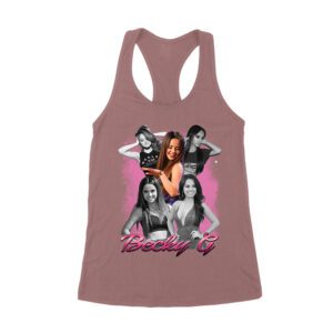 Becky-G Warrior T-Shirt ? Dark Metal Fantasy Style with Savage Edge Women's Racerback Tank Top