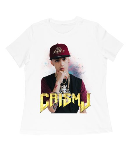 Cris-MJ Streetwear Swag Portrait with Bling Chains Women Relaxed