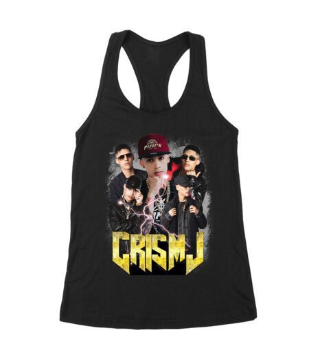 Cris-MJ Lightning Effect Rap Group Visual Design Women's Racerback Tank Top – Viva Party