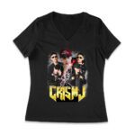 Cris-MJ Lightning Effect Rap Group Visual Design Women Jersey V-Neck – Viva Party