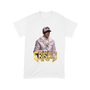 Cris-MJ in White Jacket with Bold Gold Logo Unisex Toddler