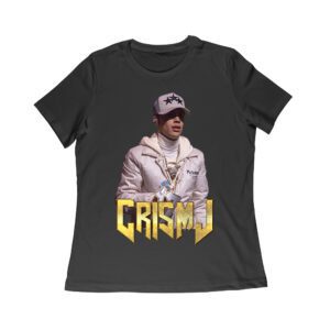 Cris-MJ in White Jacket with Bold Gold Logo Women Relaxed – Viva Party