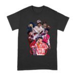 Cris-MJ Crown Only Group Collage in Red Theme Unisex Adult – Viva Party