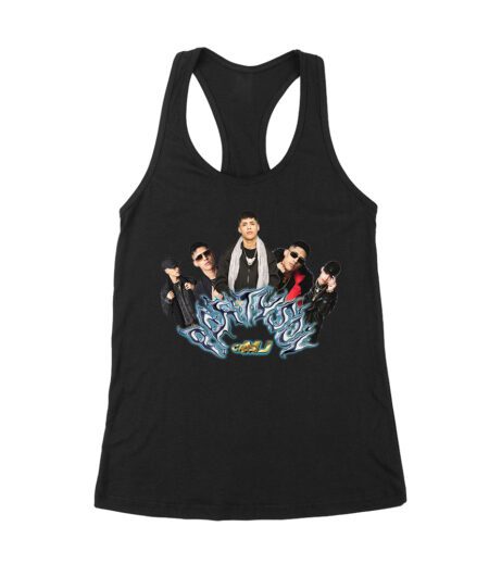 Cris-MJ Graffiti Art Style with Rap Group Pose Women's Racerback Tank Top – Viva Party