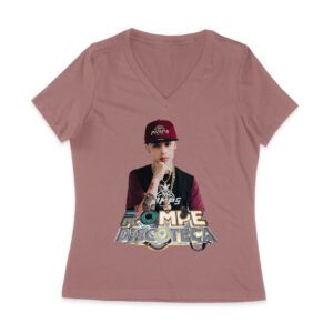 Cris-MJ Rompe Discoteca Neon Club Party Shirt Women Jersey V-Neck