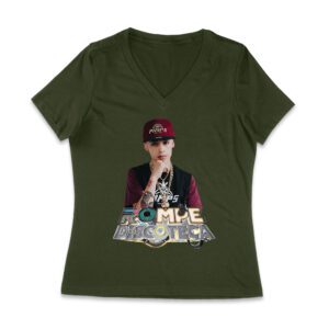 Cris-MJ Rompe Discoteca Neon Club Party Shirt Women Jersey V-Neck