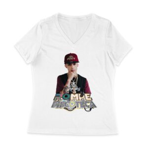 Cris-MJ Rompe Discoteca Neon Club Party Shirt Women Jersey V-Neck