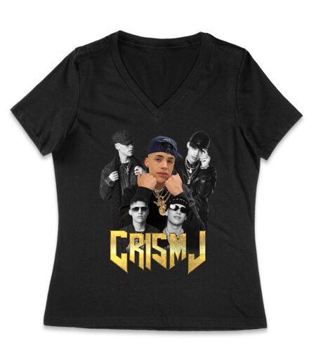 Cris-MJ Trio Pose with Black and Gold Theme Women Jersey V-Neck – Viva Party