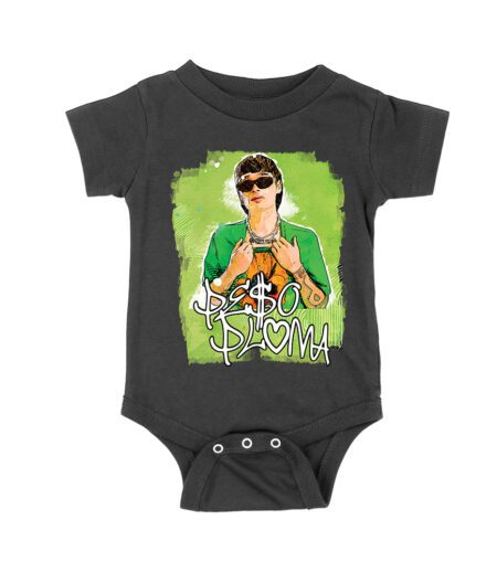 Peso-Pluma Streetwear Style Graphic T-Shirt with Green Watercolor Background ? Trendy Urban Look Unisex Baby Jersey – Viva Party