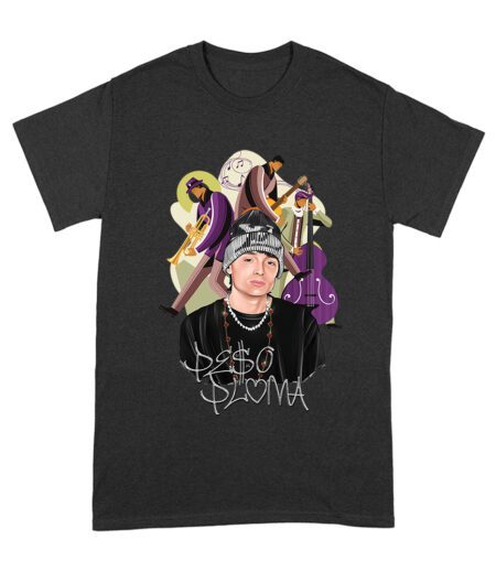 Peso-Pluma Banda Graphic T-Shirt ? Latin Trio with Trumpet, Guitar & Double Bass ? Musical Art Tee Unisex Adult – Viva Party