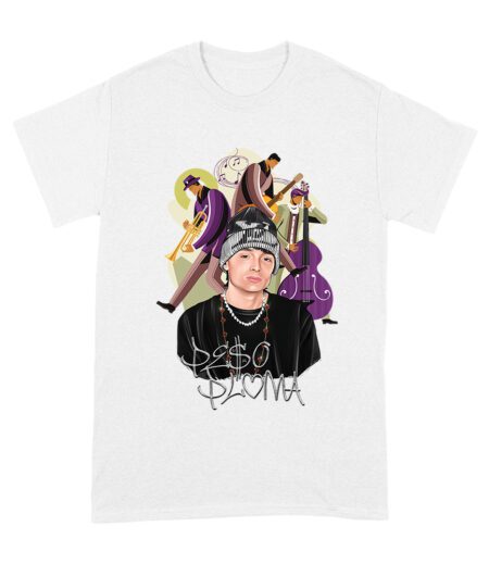 Peso-Pluma Banda Graphic T-Shirt ? Latin Trio with Trumpet, Guitar & Double Bass ? Musical Art Tee Unisex Adult