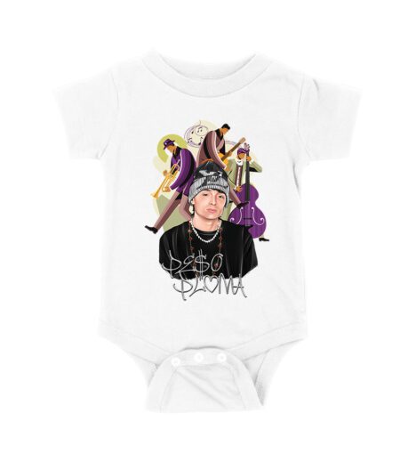 Peso-Pluma Banda Graphic T-Shirt ? Latin Trio with Trumpet, Guitar & Double Bass ? Musical Art Tee Unisex Baby Jersey