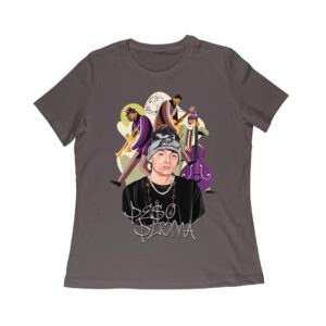 Peso-Pluma Banda Graphic T-Shirt ? Latin Trio with Trumpet, Guitar & Double Bass ? Musical Art Tee Women Relaxed