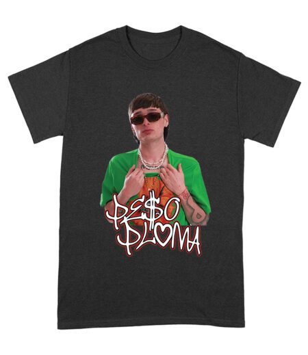 Peso-Pluma Inspired Graphic T-Shirt ? Latin Music Star Portrait Tee for Fans Unisex Adult – Viva Party