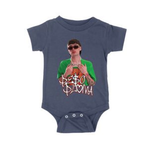 Peso-Pluma Inspired Graphic T-Shirt ? Latin Music Star Portrait Tee for Fans Unisex Baby Jersey