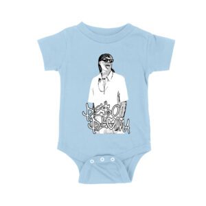 Peso-Pluma Monochrome Graphic Tee ? Black and White Urban Latin Music Shirt for Fans Unisex Baby Jersey