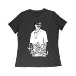 Peso-Pluma Monochrome Graphic Tee ? Black and White Urban Latin Music Shirt for Fans Women Relaxed – Viva Party