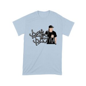 Peso-Pluma Silvery Letters Graphic Tee ? Shiny Urban Latin Music Shirt for Stylish Fans Unisex Toddler