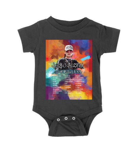 Peso-Pluma & LaDobleP Graphic Tee - Iconic Latin Music Design with Song List Unisex Baby Jersey – Viva Party