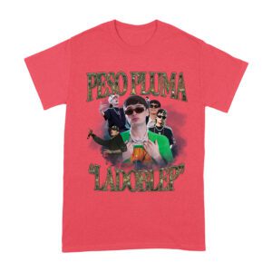 Peso-Pluma & LaDobleP Graphic Tee ? Bold Design with Artist Images and Text Elements Unisex Adult
