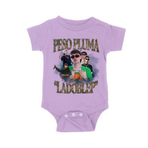 Peso-Pluma & LaDobleP Graphic Tee ? Bold Design with Artist Images and Text Elements Unisex Baby Jersey