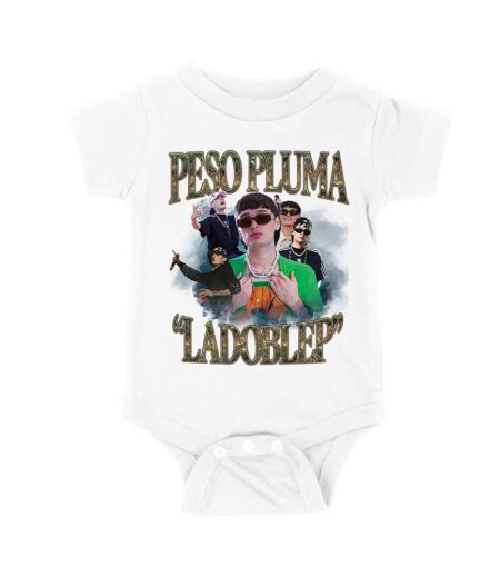 Peso-Pluma & LaDobleP Graphic Tee ? Bold Design with Artist Images and Text Elements Unisex Baby Jersey
