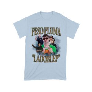 Peso-Pluma & LaDobleP Graphic Tee ? Bold Design with Artist Images and Text Elements Unisex Toddler