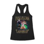 Peso-Pluma & LaDobleP Graphic Tee ? Bold Design with Artist Images and Text Elements Women's Racerback Tank Top – Viva Party