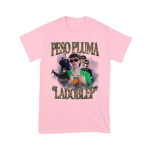 Peso-Pluma & LaDobleP Graphic Tee ? Bold Design with Artist Images and Text Elements Unisex Youth