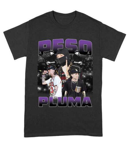 Peso-Pluma Graphic Tee - Striking Latin Artist Design with Iconic Visuals Unisex Adult – Viva Party