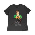 Peso-Pluma Graphic Tee - Striking Artist Image with Iconic Spider Tattoo and Name Design Women Relaxed – Viva Party