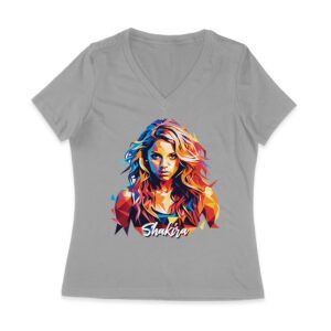 Shakira-Isabel Colorful Geometric Portrait