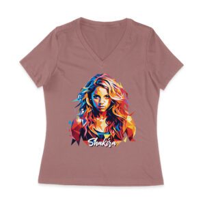 Shakira-Isabel Colorful Geometric Portrait