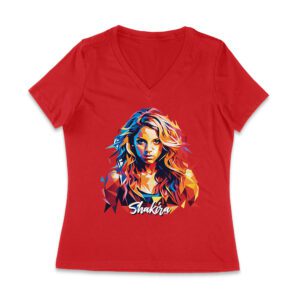 Shakira-Isabel Colorful Geometric Portrait